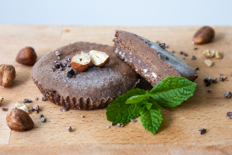 Muffins med chokladmousse